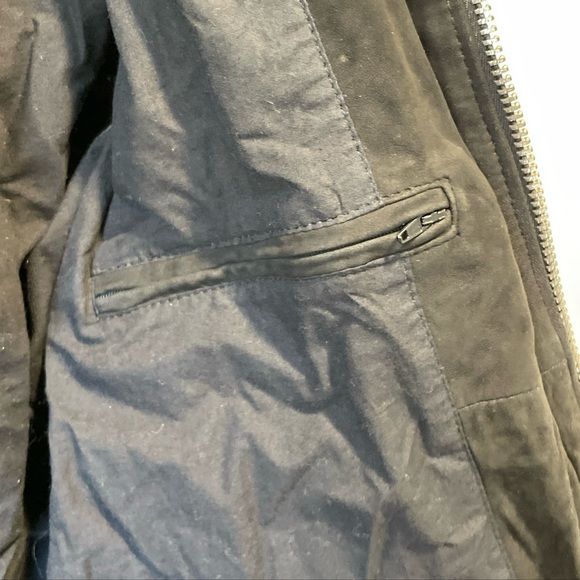 Boda Skins Sheep Skin Leather Suede Bomber Jacket - Picture 9 of 10